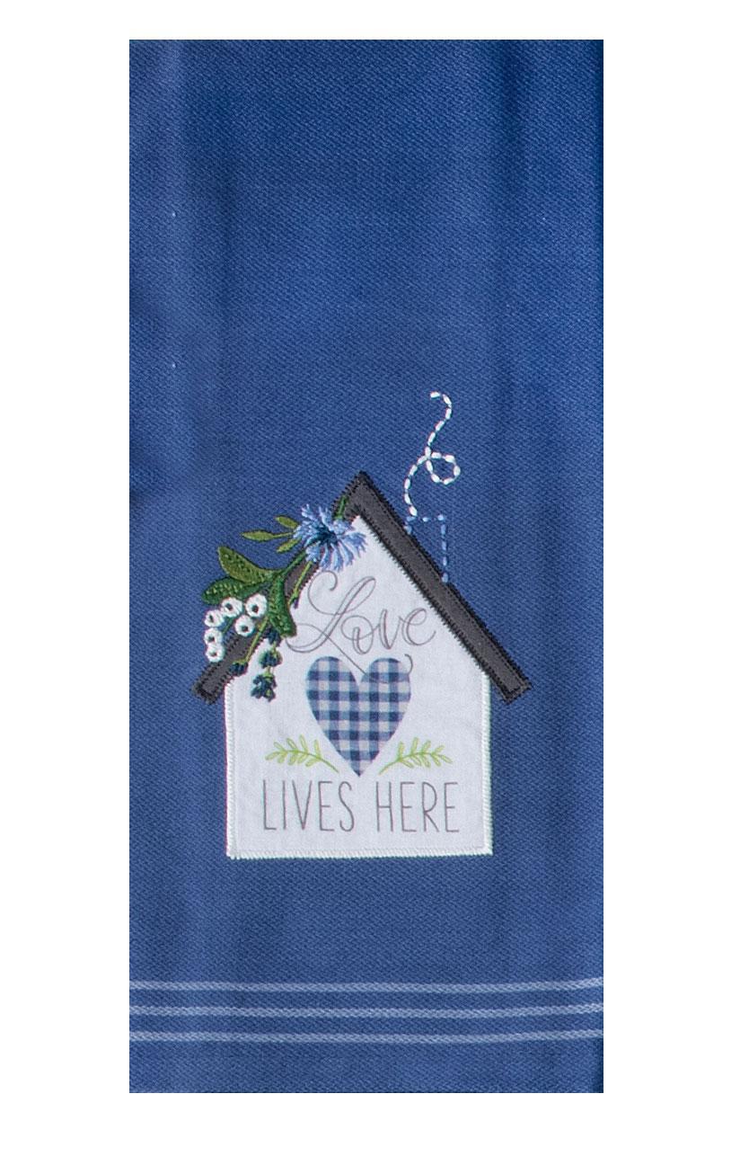 Applique Tea Towel | Love Grows Here