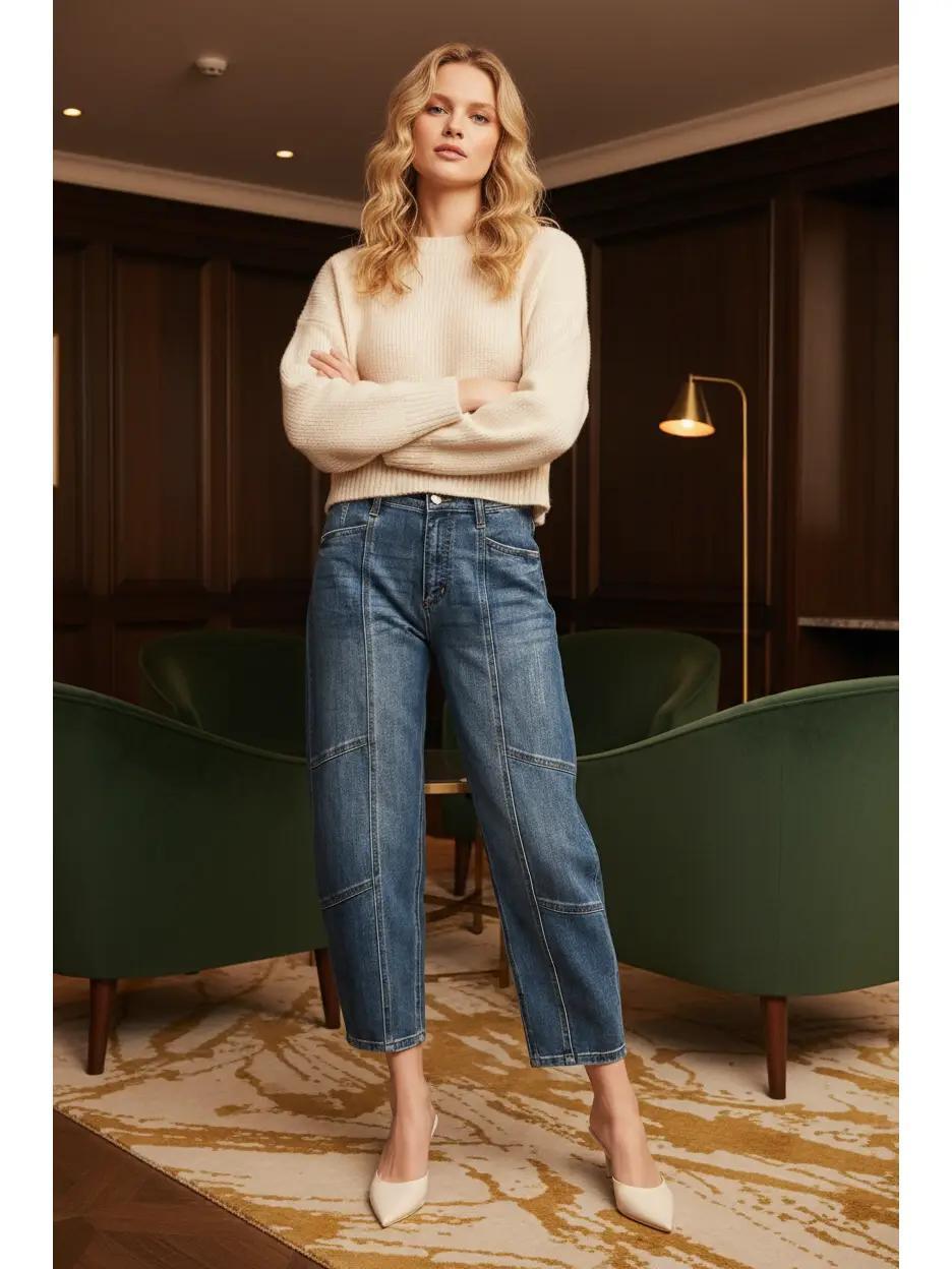 Artemis Vintage High Rise Relaxed Barrel Jeans Artemis Vintage High Rise Relaxed Barrel Jeans