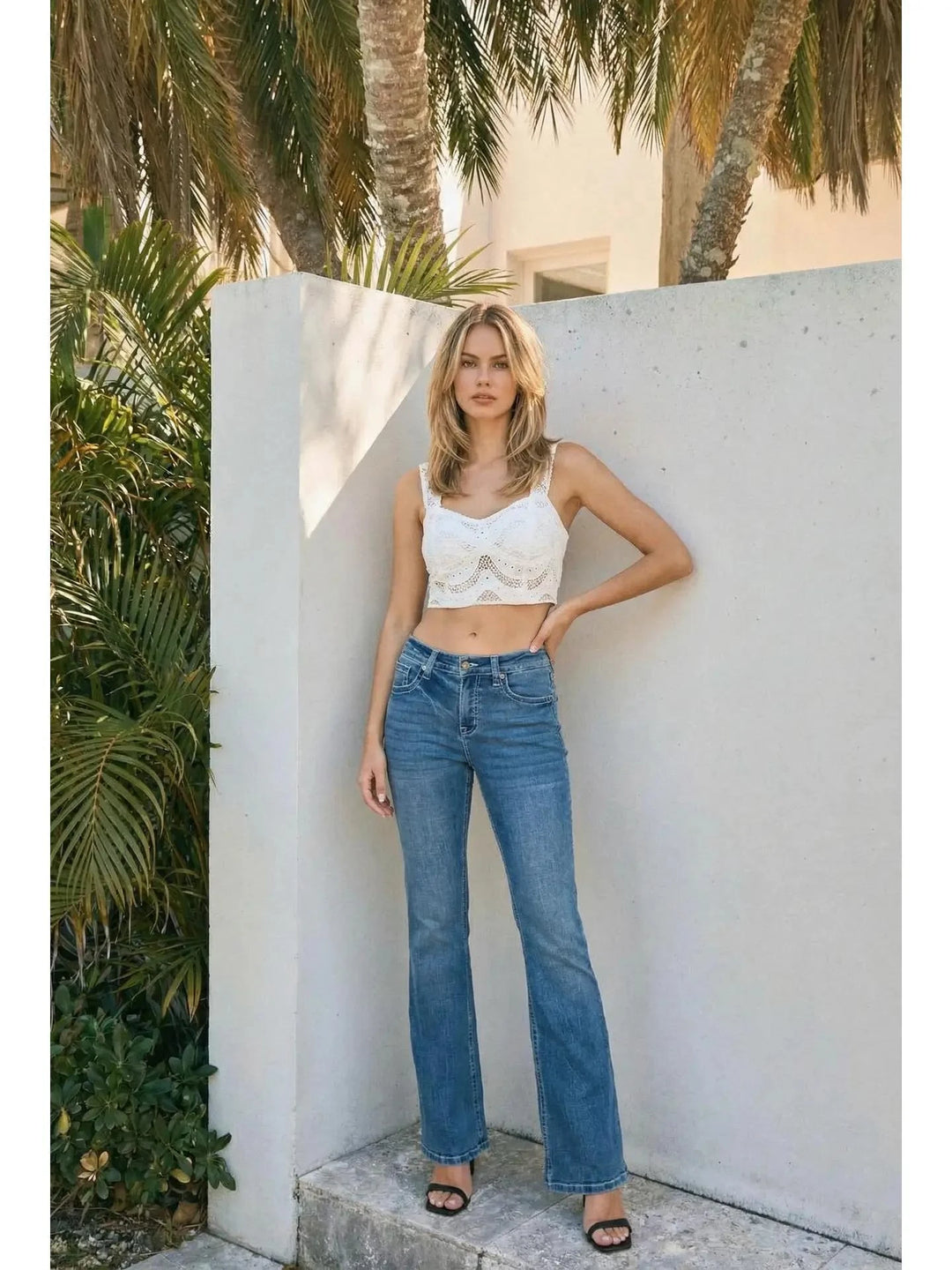 Artemis Vintage Tummy Control High Rise Slim Flare Jeans *Signature* Medium Wash Artemis Vintage Tummy Control High Rise Slim Flare Jeans *Signature* Medium Wash