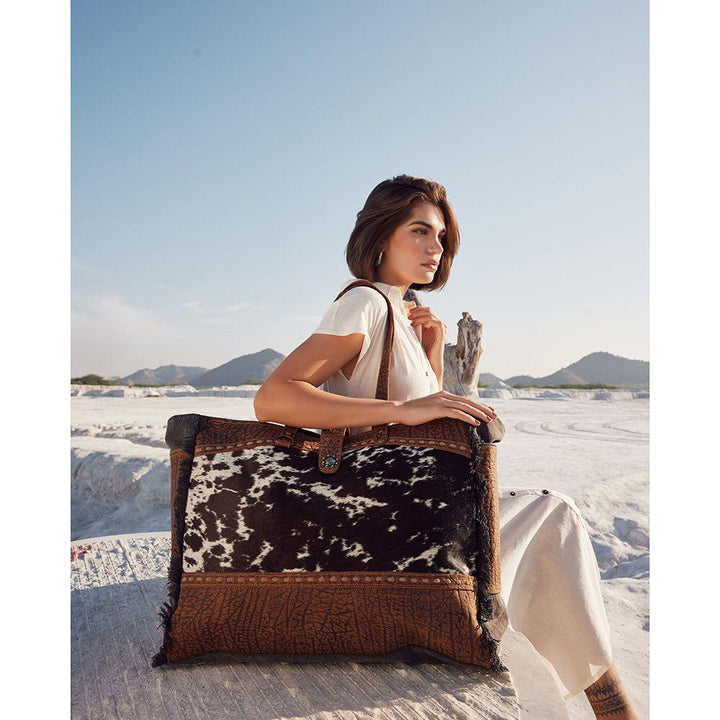 Asher Canvas And Hairon Bag Asher Canvas And Hairon Bag