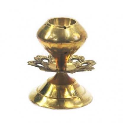 Auromere Brass Incense Stick & Cone Burner Auromere Brass Incense Stick & Cone Burner
