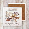 Fall Decorative Stone Coaster Autumn Fall Is Proof of Change