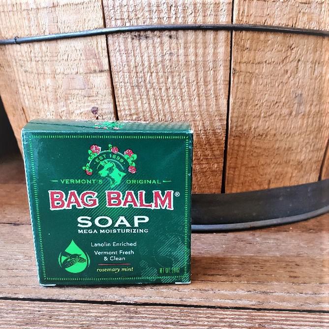 Bag Balm Mega Moisturizing Soap Bar: Rosemary Mint Bag Balm Mega Moisturizing Soap Bar: Rosemary Mint