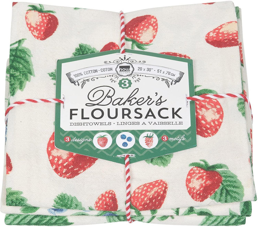 Baker's Flour Sack Towel Set | Berry Patch Baker's Flour Sack Towel Set | Berry Patch