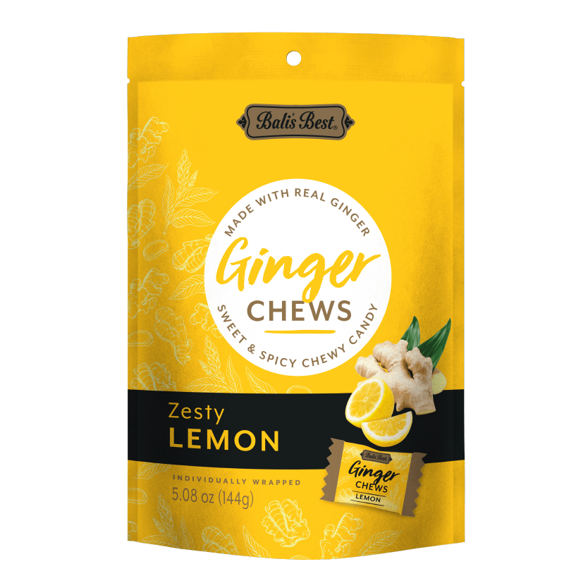 Bali's Best Ginger Chews | Zesty Lemon