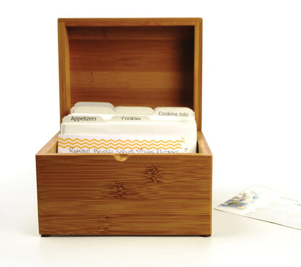 Bamboo Recipe Box