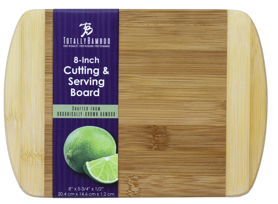 Bamboo Two-Toned Cutting and Serving Board 8" Bamboo Two-Toned Cutting and Serving Board 8"