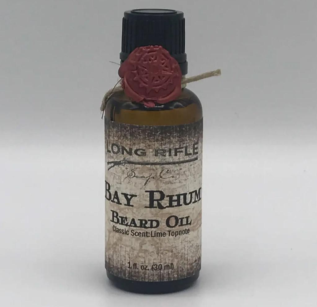 Long Rifle Soap Company Beard Oil Bay Rhum