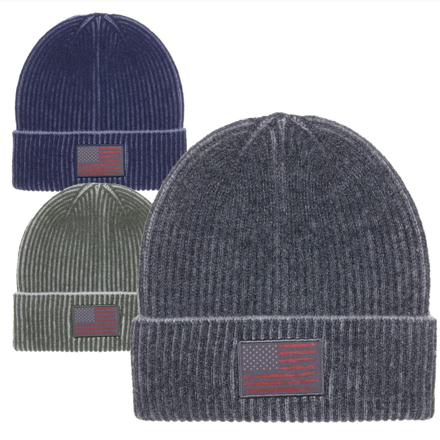 Beanie with American Flag Patch | Constitution