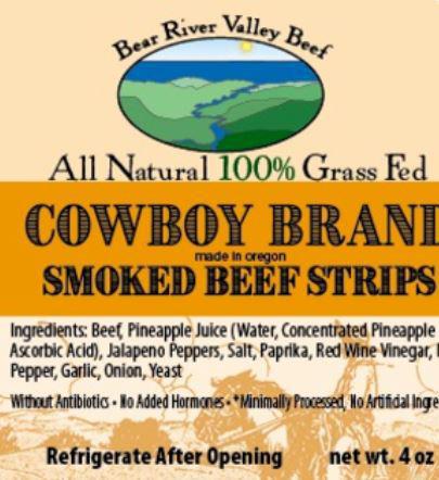 Bear River Valley Beef Jerky | Cowboy Brand Smoked Beef Strips