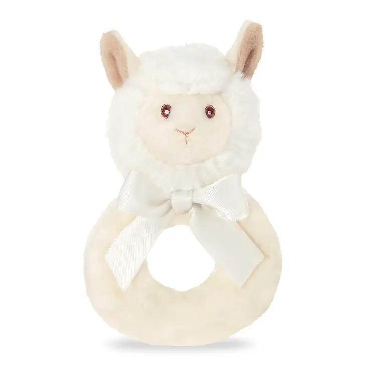 Bearington Bears | Baby Lil' Alma Llama Ring Rattle Bearington Bears | Baby Lil' Alma Llama Ring Rattle