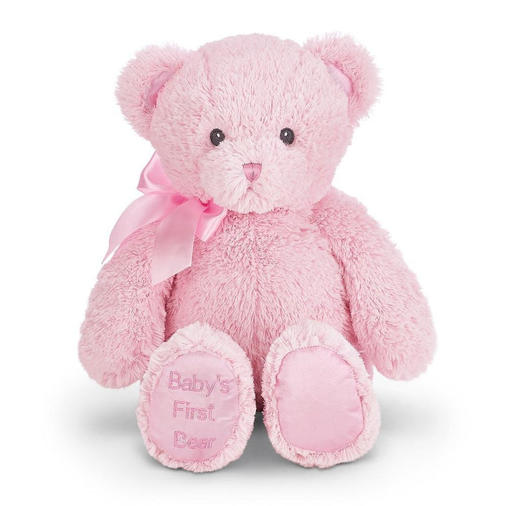 Bearington Collection Baby's First Bear Pink Small Bearington Collection Baby's First Bear Pink Small