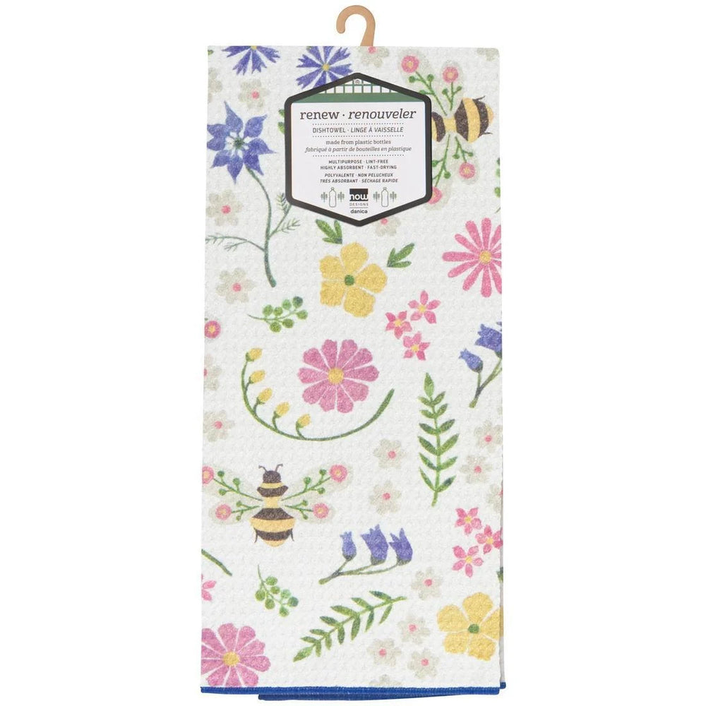 Recycled Microfibre Dishtowel Bee Garden Recycled Microfibre Dishtowel