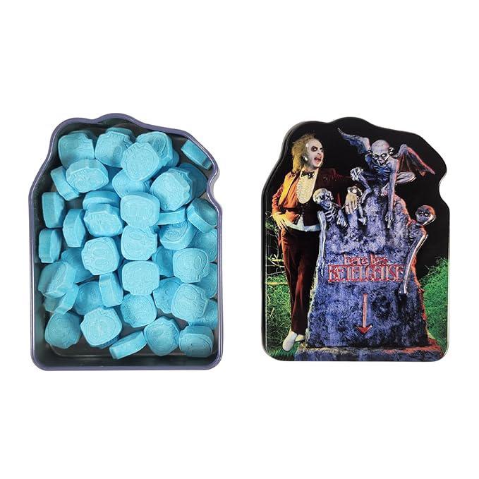 BeetleJuice Afterlife Candy Tin Blue Raspberry