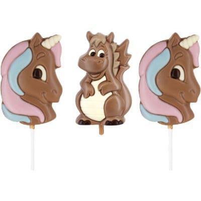 Belfine Chocolate Lolipop | Unicorn or Dragon Belfine Chocolate Lolipop | Unicorn or Dragon