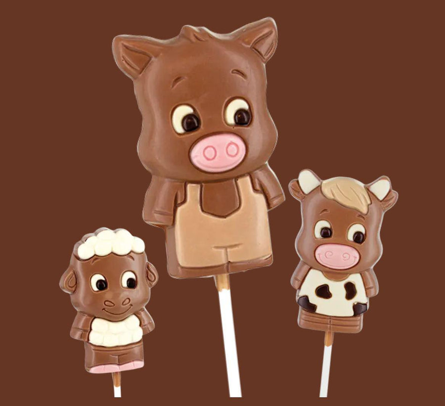 Belfine Chocolate Lollipop | Farm Animal