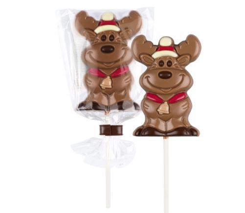 Belfine Milk Chocolate Lollipop | Reindeer Belfine Milk Chocolate Lollipop | Reindeer