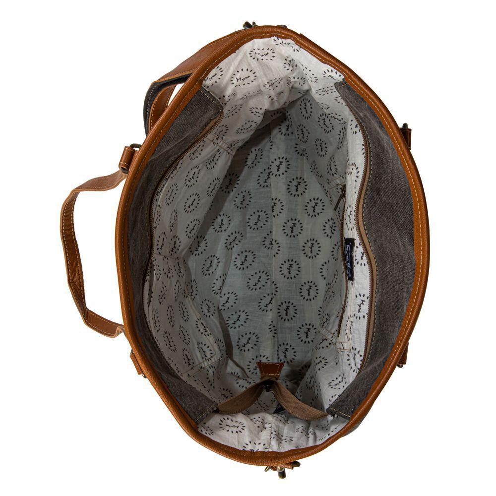 Bison Ridge Hair-on Hide Tote Bag Bison Ridge Hair-on Hide Tote Bag