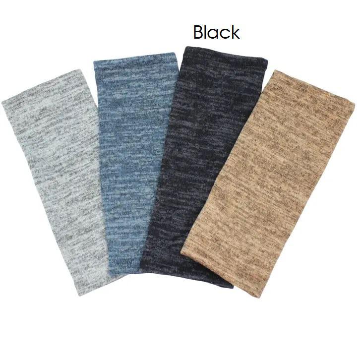 Heather Jersey Fingerless Gloves Black Heather Jersey Fingerless Gloves