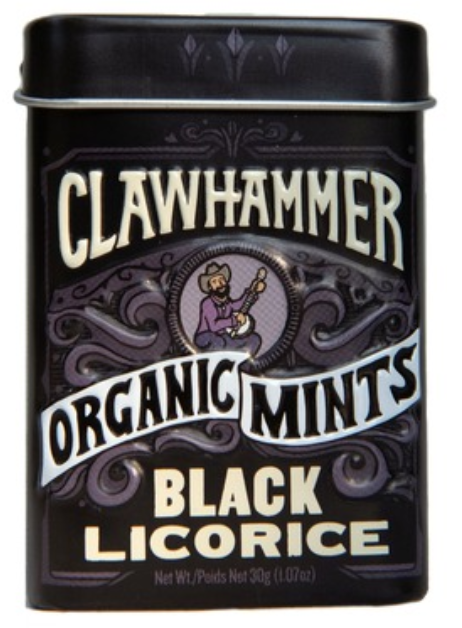 Clawhammer Organic Mints Black Licorice Clawhammer Organic Mints