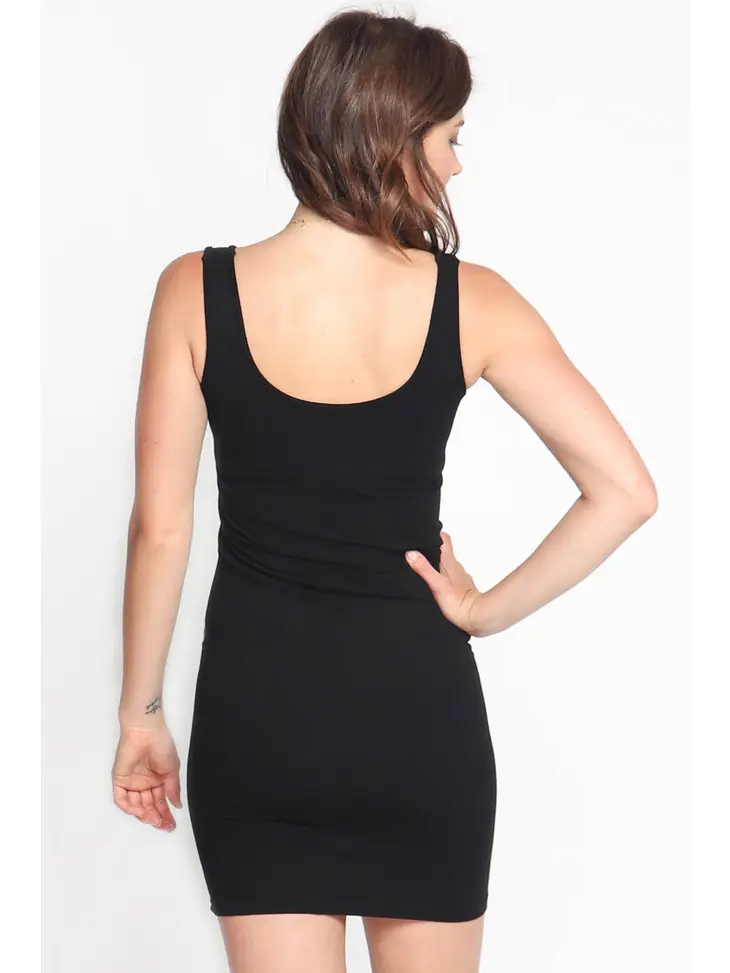 M. Rena | Scoop Neck Tank Dress Black M. Rena | Scoop Neck Tank Dress