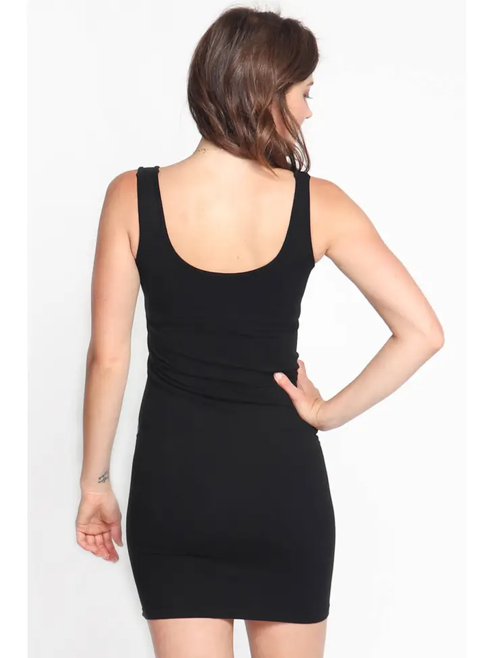 M. Rena | Scoop Neck Tank Dress Black M. Rena | Scoop Neck Tank Dress