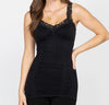 M. Rena Seamless Laced Camisole Corset Black