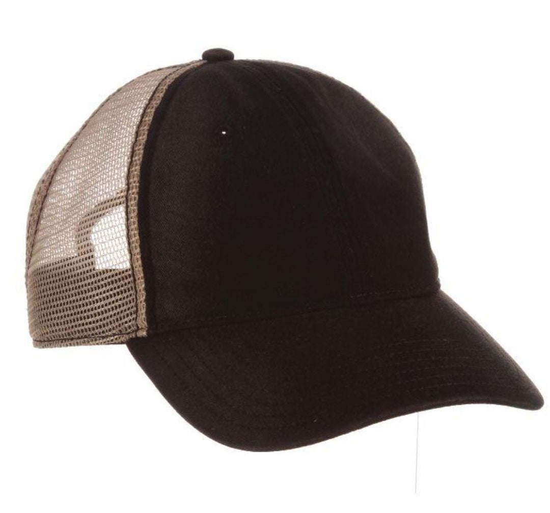 Unstructured Cotton with Mesh Baseball Cap | Spruce Black