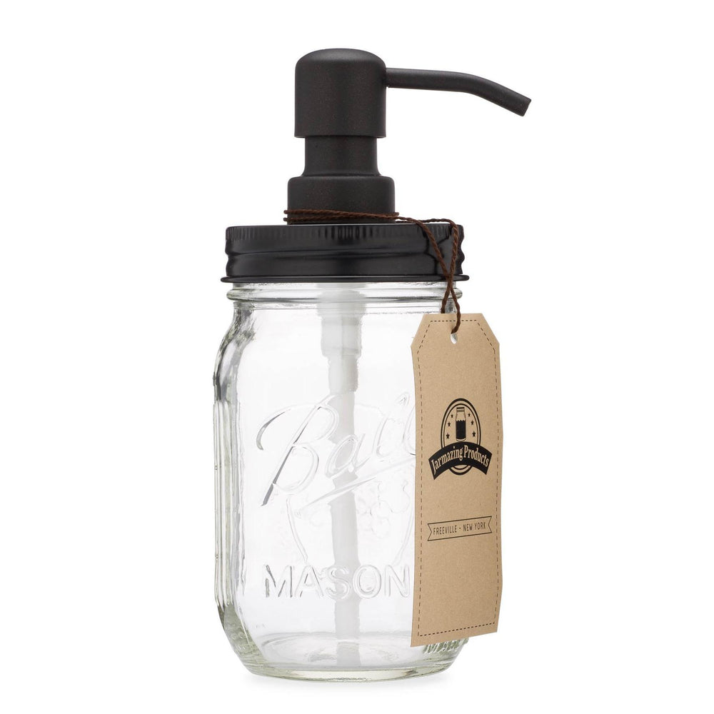 Vintage Inspired Mason Jar Soap Dispenser Black Vintage Inspired Mason Jar Soap Dispenser