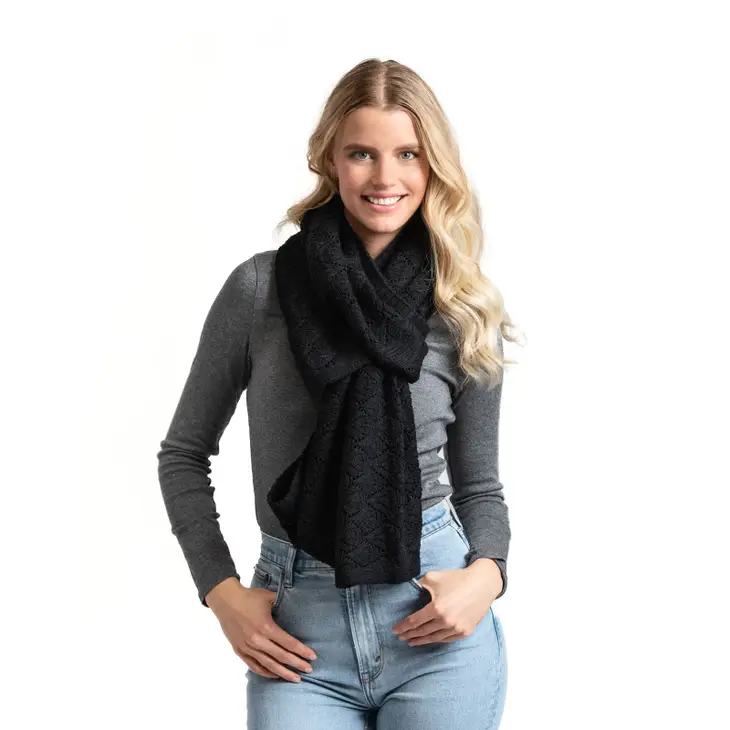 Willow Convertible Shrug Shawl Black