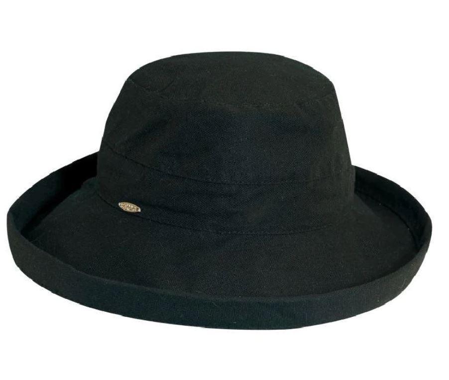 Women's Cotton Sun Hat | Bari Black