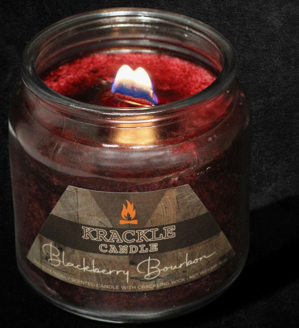 Blackberry Bourbon Krackle Candle