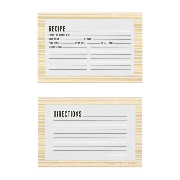 Recipe Cards Bloom Recipe Cards