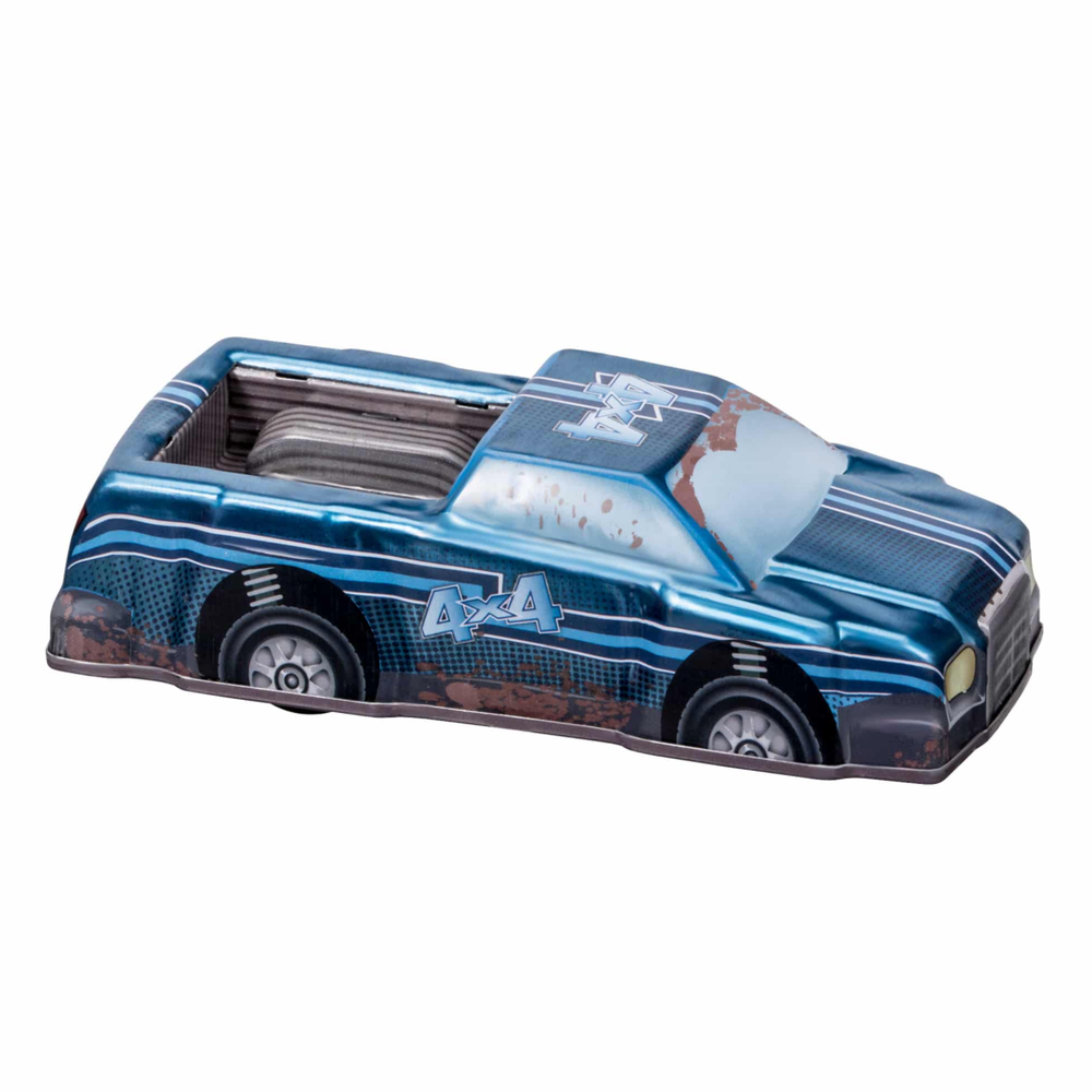 Rev-Up Racers Tin Trucks Blue 4x4 Rev-Up Racers Tin Trucks
