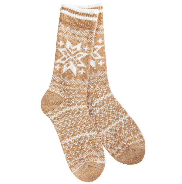 World's Softest Socks | Holiday Confetti Crew Blue Multi