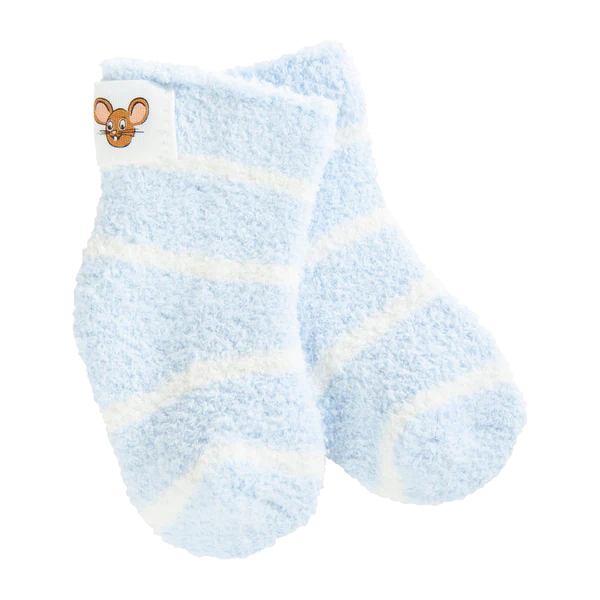 World's Softest Socks Mouse Creek Snug Infant Cozy Crew | Stripe Pink Candy Stripe