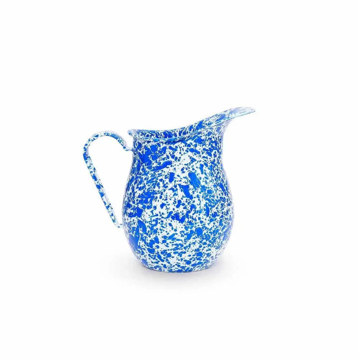Splatter Enamelware Large Pitcher Blue Splatter Enamelware Large Pitcher