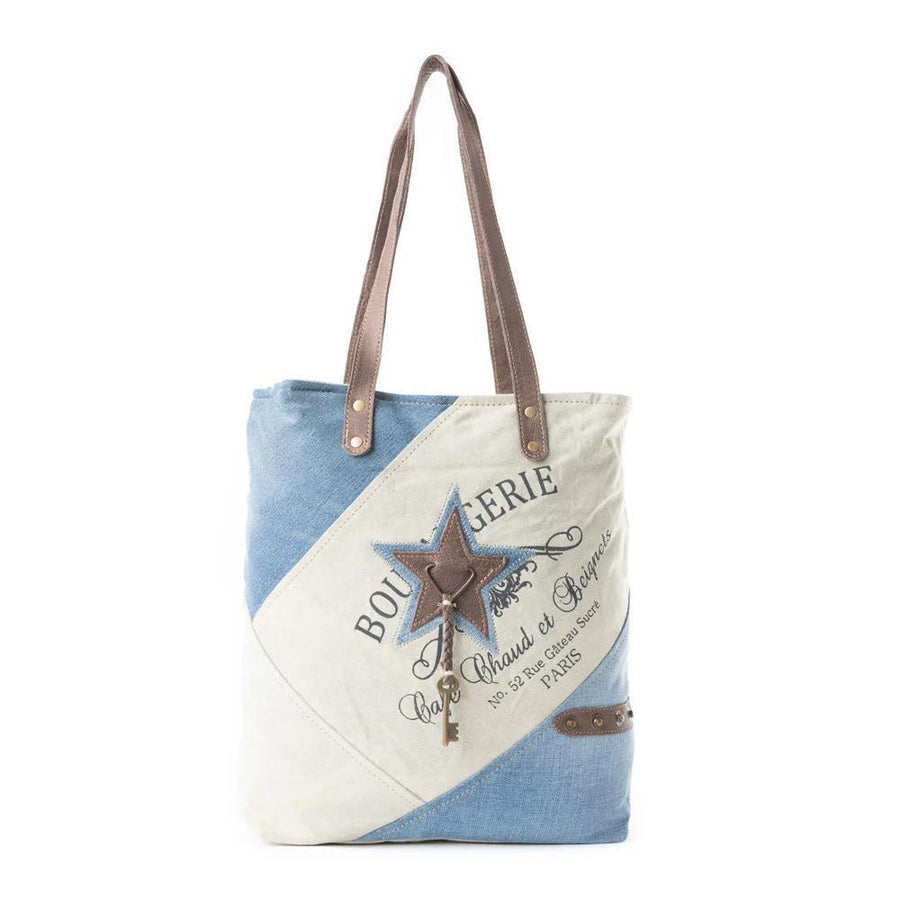 Blue Star Key Tote Bag Blue Star Key Tote Bag