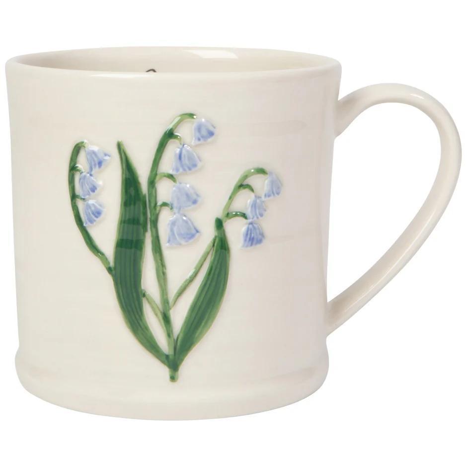 Embossed Floral Mug Bluebell Embossed Floral Mug
