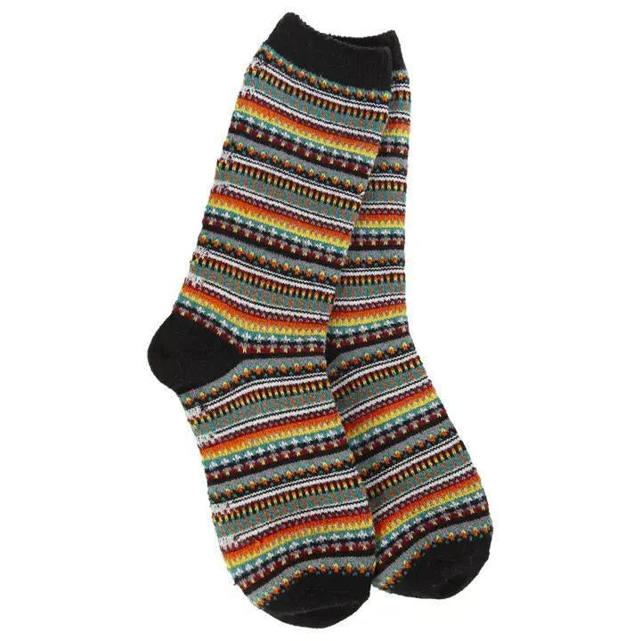 World's Softest Socks | Holiday Confetti Crew Boho Crew Black Stripe World's Softest Socks | Holiday Confetti Crew