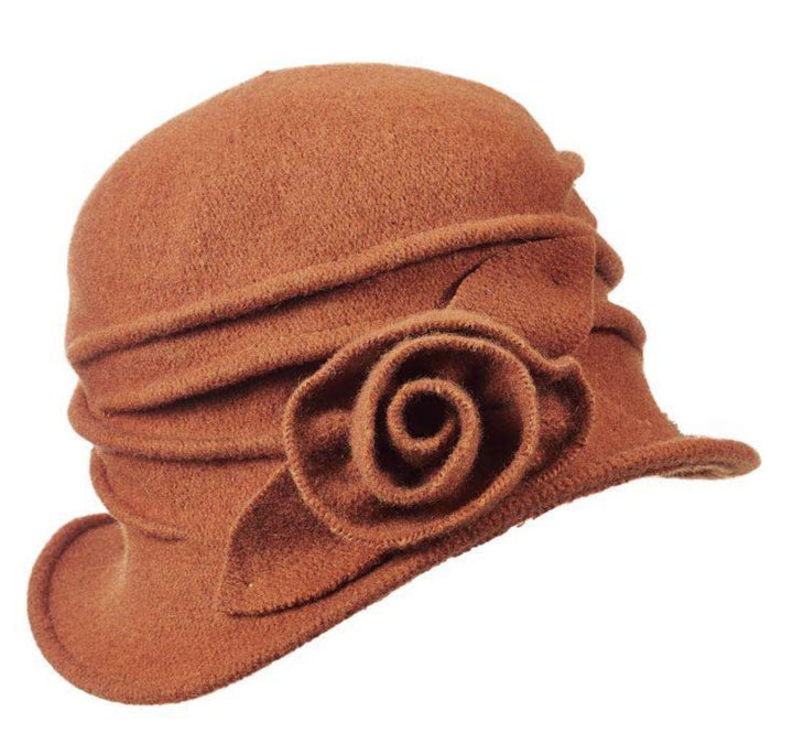 Boiled Wool Cloche Hat Sienna Boiled Wool Cloche Hat Sienna