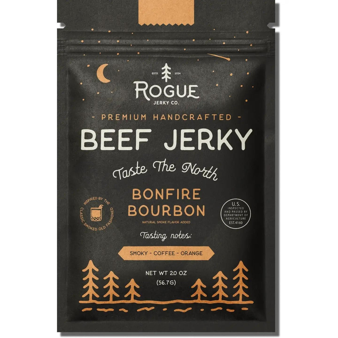 Rogue Jerky Co. Bonfire Bourbon Beef Jerky Rogue Jerky Co.