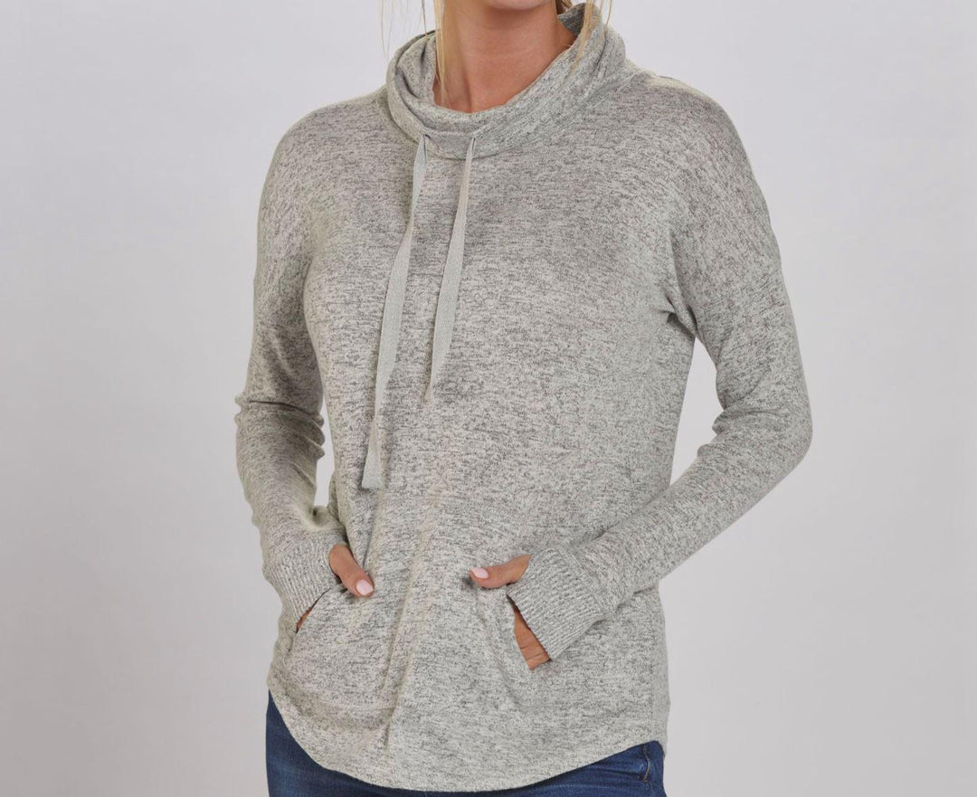 Boxercraft Cuddle Cowl Pullover | Expresso Heather