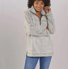 Boxercraft Quarter Zip Sherpa Pullover | Frosty Grey