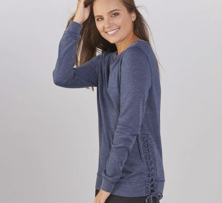 Boxercraft Rally Lace-Up Pullover | Navy