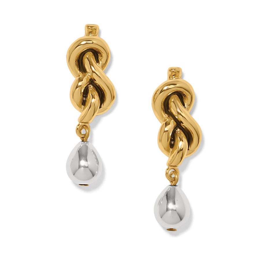 Brighton Interlok Single Knot Drop Earrings Brighton Interlok Single Knot Drop Earrings