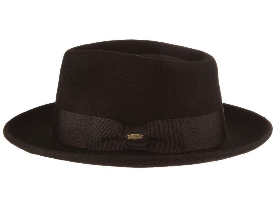 Bristol Wool Felt Fedora | Black Bristol Wool Felt Fedora | Black