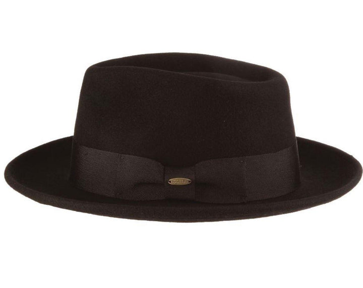 Bristol Wool Felt Fedora | Black Bristol Wool Felt Fedora | Black