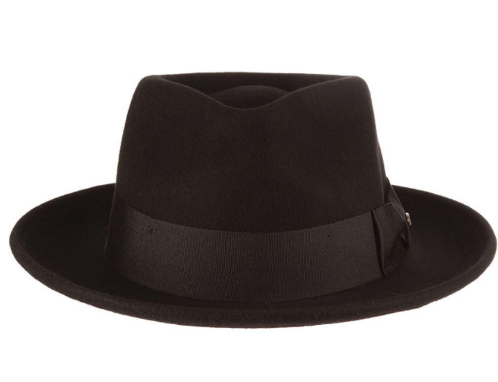 Bristol Wool Felt Fedora | Black Bristol Wool Felt Fedora | Black