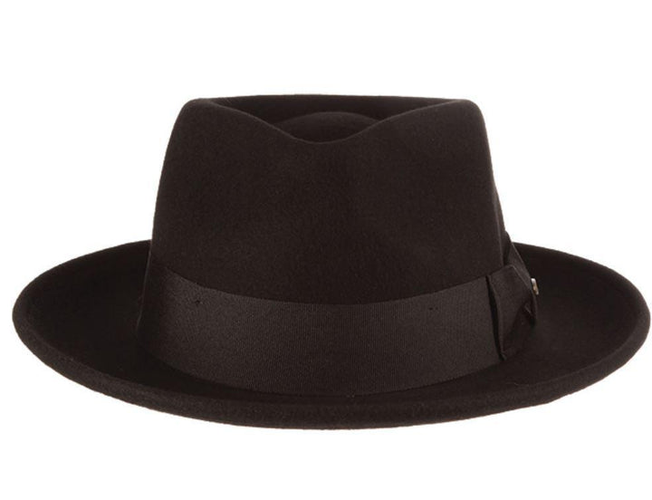 Bristol Wool Felt Fedora | Black Bristol Wool Felt Fedora | Black